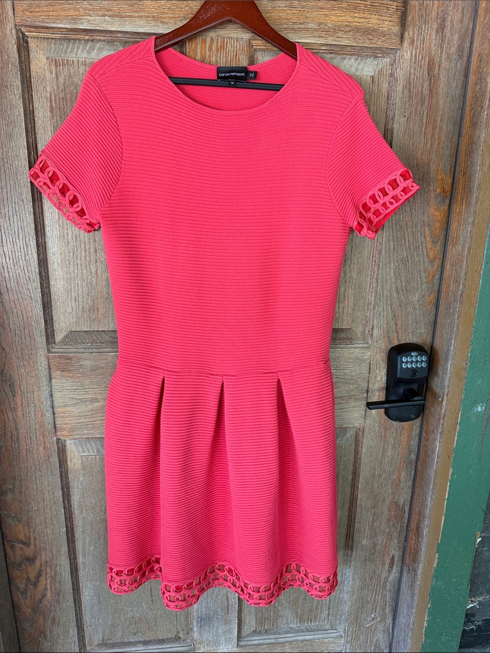 Pink Red Midi Dress by Emporio Armani